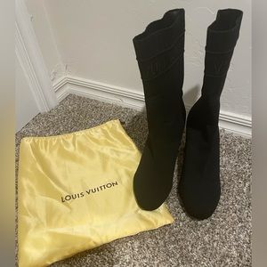LV Black sock booties, brand new.